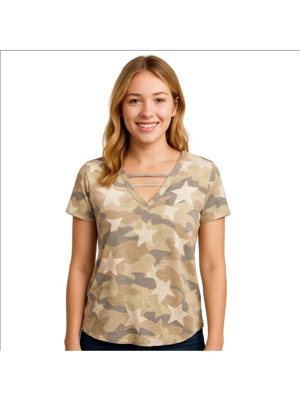 Bibi Camouflage T-Shirt Women's Small
